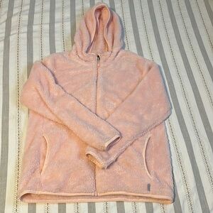 Women’s Large Eddie Bauer Pink Fleece Zip Jacket